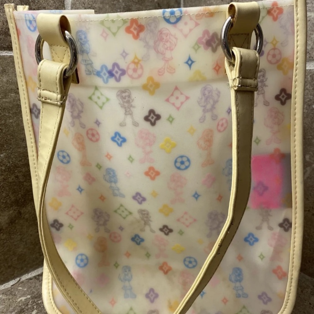 VINTAGE Bratz 2004 Monogram Tote PVC Handbag Purse w/TAG! SUPER RARE! - Picture 3 of 8
